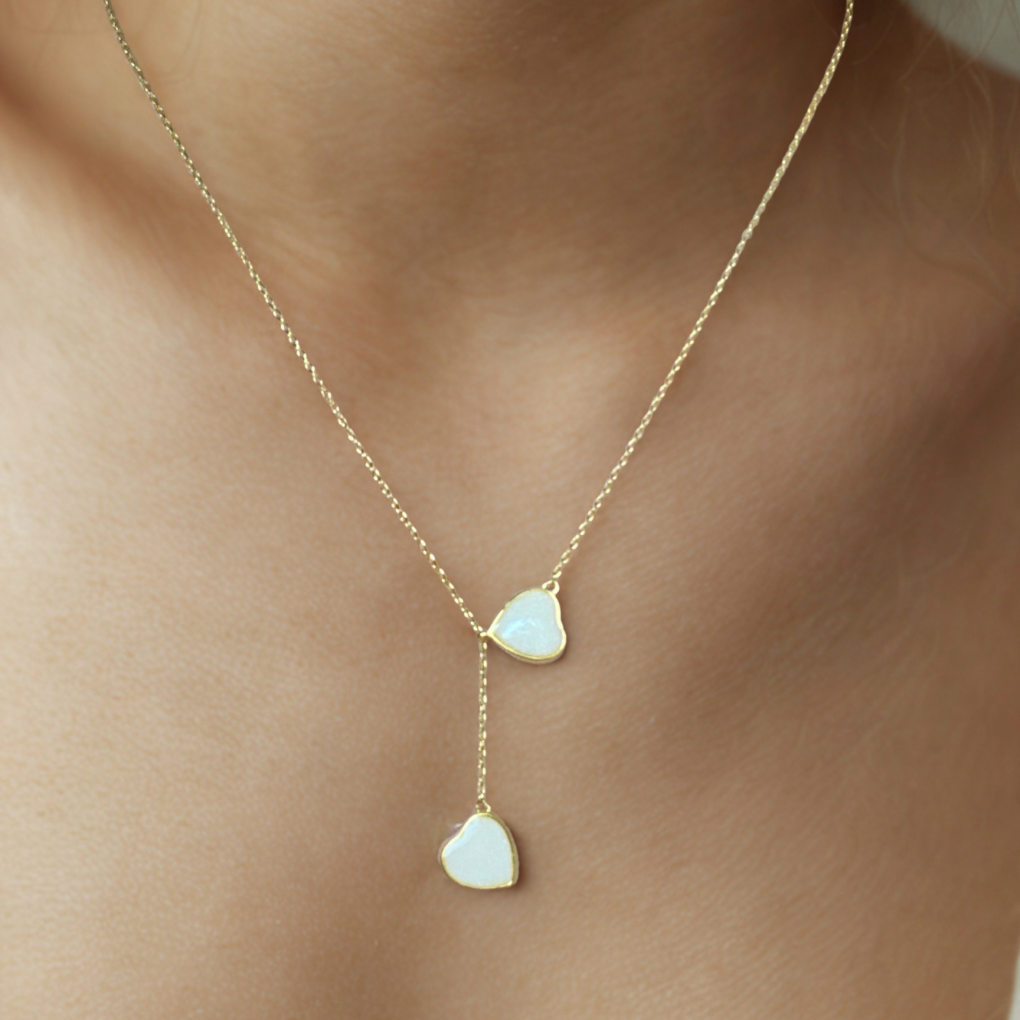 gold heart necklace for breastmilk or ashes