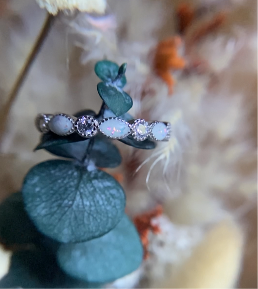 Millie Eternity Band preserving memory, infinity symbol band with inclusion