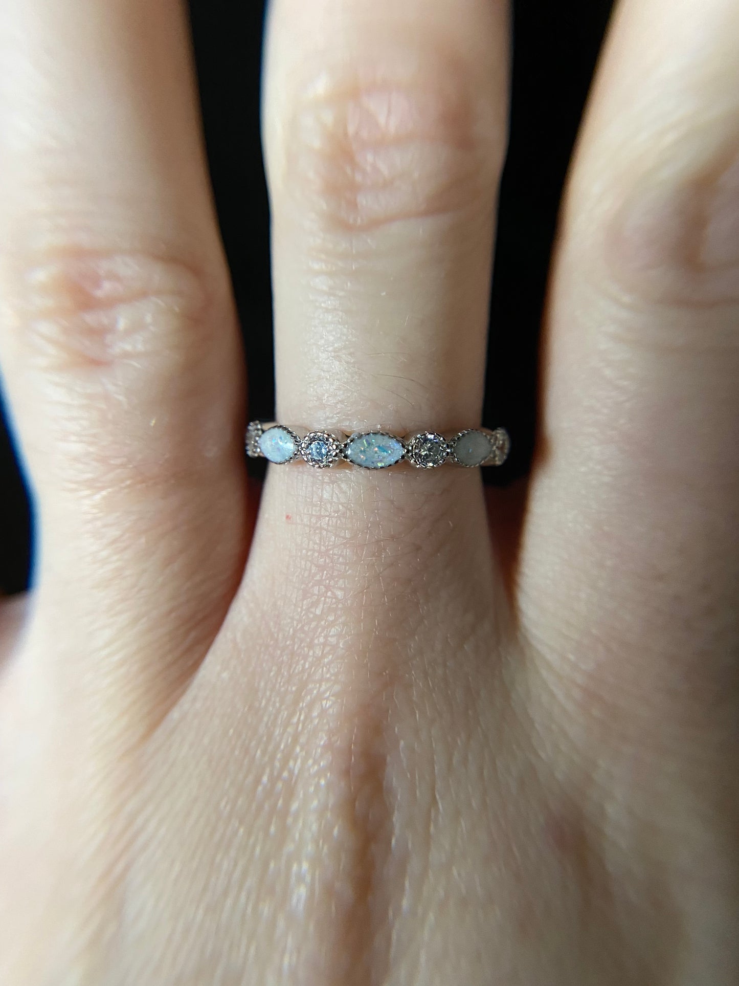 Millie Eternity Band worn, symbol of never-ending love and memory