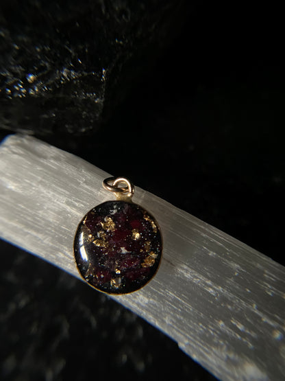 Haley Round Pendant Necklace