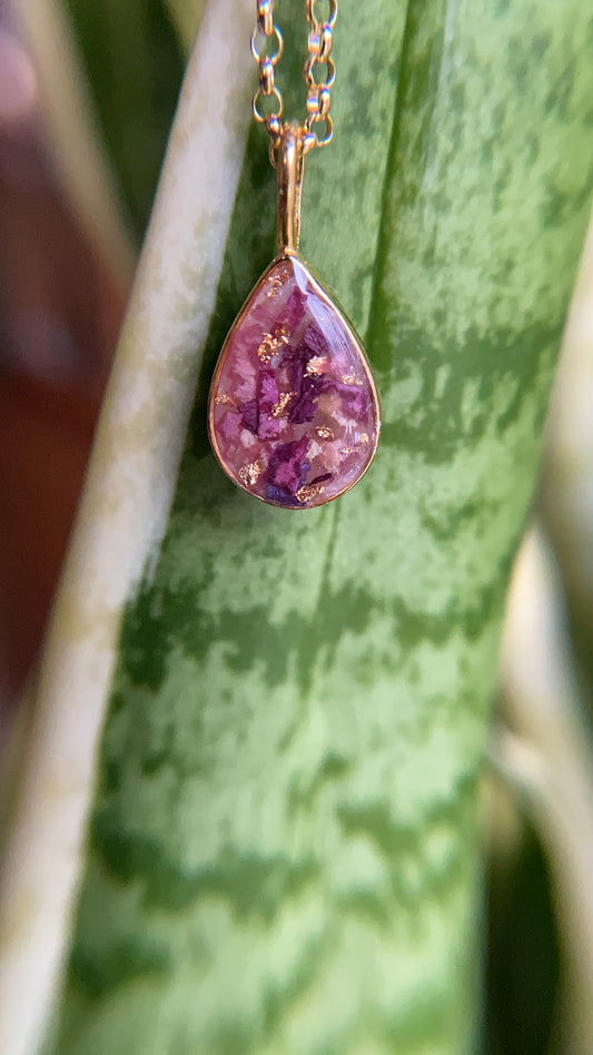 Saya Pear Pendant Necklace