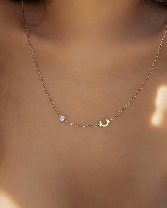 The Signature Letter Necklace (Small Spacing)