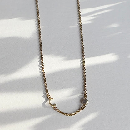 The Signature Letter Necklace (Small Spacing)