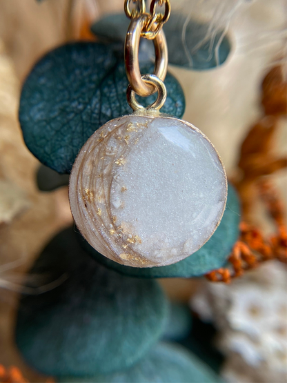 Haley Round Pendant Necklace