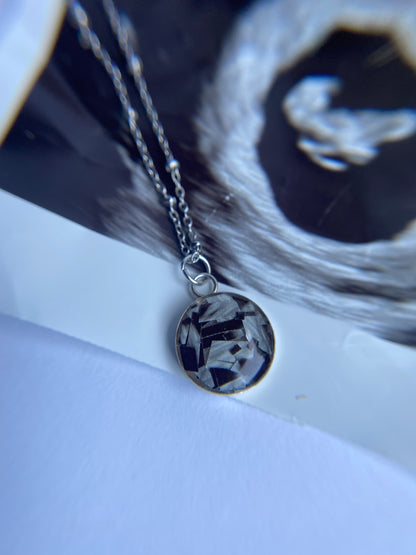 Haley Round Pendant Necklace