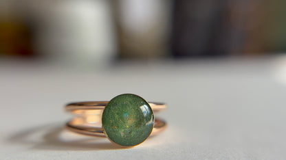 Aurora Round Double Band Ring