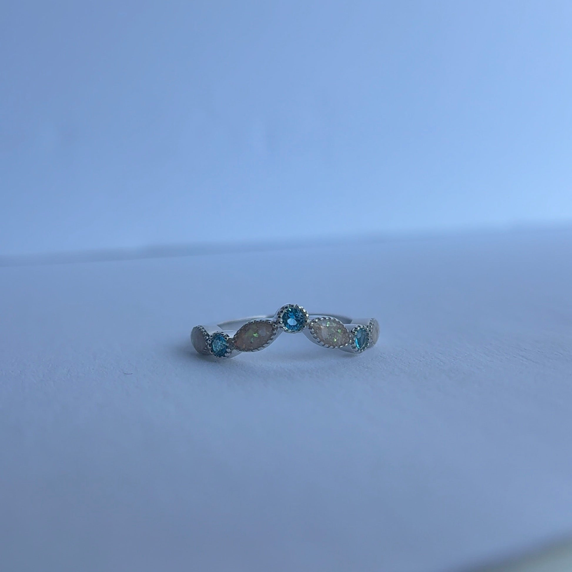 Half Eternity band with breastmilk