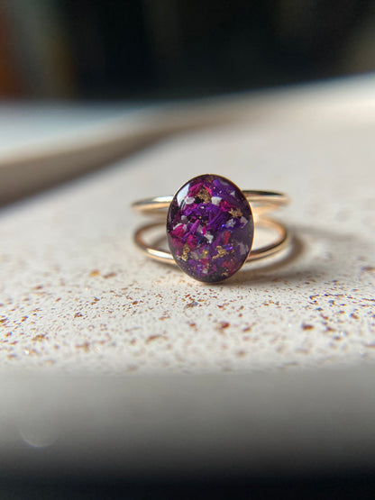 Emery double band ring