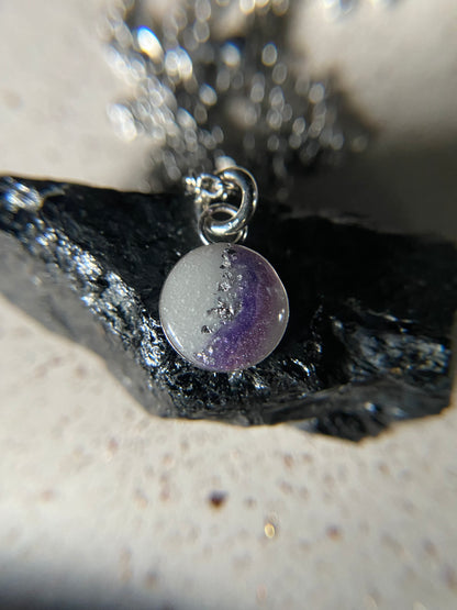 Haley Round Pendant Necklace