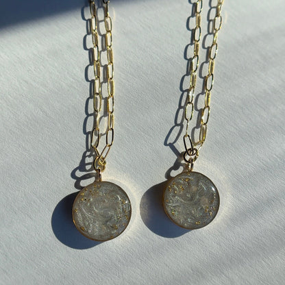 Haley Round Pendant Necklace