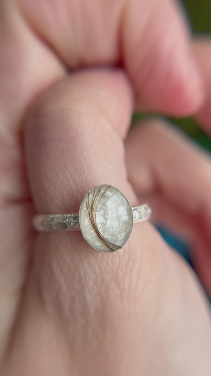 Fiona floral band ring