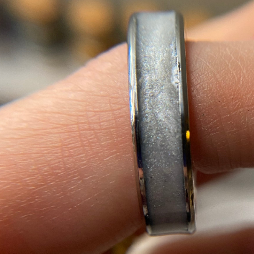 sterling silver mens band